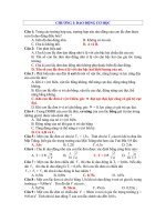 Trắc nghiệm Vật lý 12