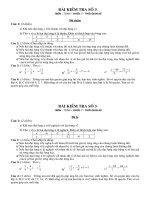 Kiểm tra Đại số 7