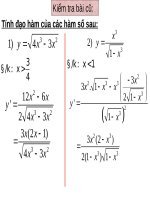 Chương V - Bài 3: Đạo hàm của các hàm số lượng giác