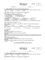 Đề kiểm tra 45'' lớp 10 NC