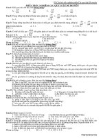 119 câu hỏi MCQ-Phần các QL Di truyền-SH12