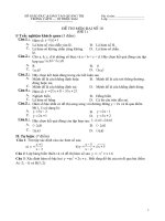 Đề kiểm tra lần 1 (Đại số 10)