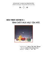 Tiết 59 BÀI THỰC HÀNH 6
