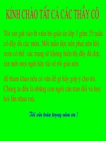 Đôi lời nhắn gửi các thầy cô