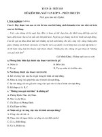 Kiểm tra Ngữ văn 9 - Phần truyện