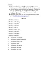 Bài tập về tìm kiếm trên Internet - lớp SP Toán-Tin