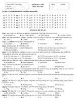 ktra 1 tiet lan 1 lop 12 (THPT VX)