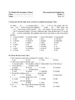 Đề kiểm tra học kì 2