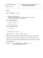 đề kểm tra học kìI môn toán 12