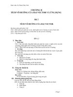 Chương II - Bài 2: Tích vô hướng của hai vectơ