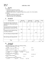 Đề KT 1 tiết Số học hkI- có ma trận