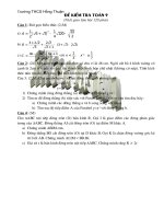 Đề ôn thi cấp 3-Hồng Thuận