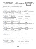 Đề Thi TN THPT 2006 - 2007