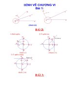 Hình vẽ Chương VI: Goc và cung lượng giác