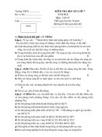 Đề thi học kì I lớp 7 Môn Lịch sử