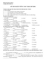 ĐỀ THAM KHẢO- HKII (07-08)