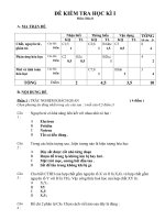 Noel 2008-Đề thi Hóa HK1 và đáp án lớp 9 (Đề 07)