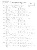 Đề Trắc nghiệm Văn 9