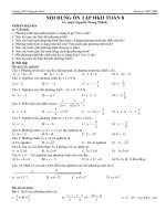 ôn tập HKII toán 8