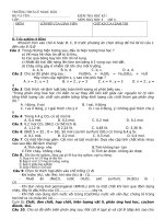 Đề thi HKI HÓA 8