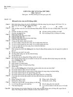 Đề KTHK II( 4 đề) 2007-2008