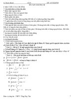 Ôn tập nguyên hàm và tích phân