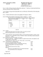 Đề thi HK II ( bổ túc )