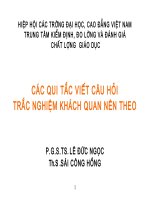 Viet cau hoi trac nghiem khach quan va tu luan-to-IV