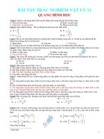 Bài tập  Quang hình 12