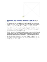 Một số hiện tượng hóa sừng