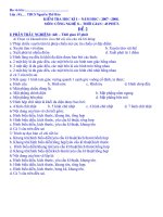 Đề kiểm tra HK2-Đề 2