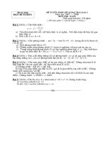 Đề thi & đáp án tuyển sinh 10 Đại trà Môn Toán 4