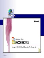 B Tin Học (Access''2003 Table)