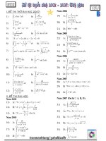Bài tập tích phân ĐTTS