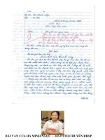 bài văn gây xôn xao dư luận