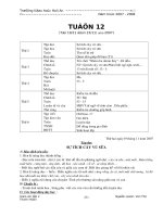 Giáo án lớp 2 tuần 12