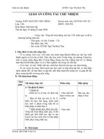 Giáo án công tác chủ nhiệm