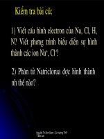 Bài liên kết cộng hóa trị - Lớp 10 NC