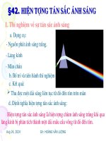 Bài 42: Hiện tượng tán sắc ánh sáng