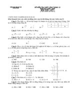 Đề kiểm tra tháng 12/2008