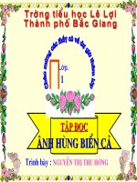 Tap doc : Anh hunh bien ca