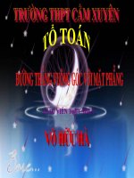 GIÁO ÁN ĐIỆN TỬ: ĐƯỜNG THẲNG VUÔNG GÓC VỚI MẶT PHẲNG