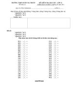 DE KH KH II  CAC LOP CAC NAM