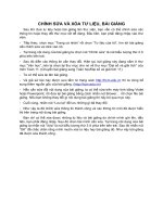 lam the nao de chinh sua bai giang