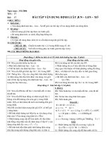 bai tap van dung  dinh luat jun -len xo