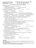 Kiểm tra sinh 8 tiết 18