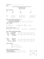 Bộ đề thi kỳ 1(06-07)