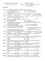 Kiểm tra học kì 1 - lớp 10 nâng cao