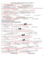 Đề kiểm tra kiến thức thi ĐH2