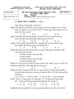 Đề thi học sinh giỏi Hóa Huyện Mai Sơn 2008-2009